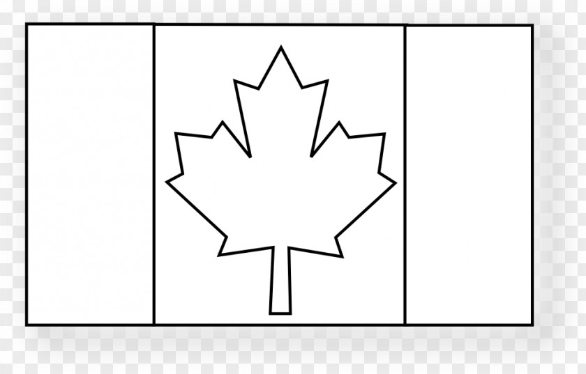 White Flag Picture Line Art Leaf Pattern PNG