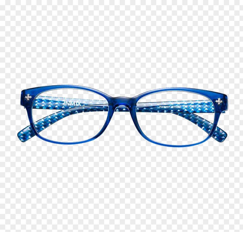 Blue Frame Glasses Goggles Designer PNG