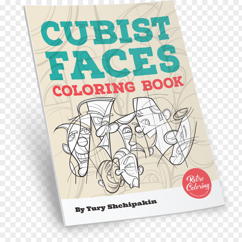 Book Paper Cubist Faces Coloring Cubism Font PNG