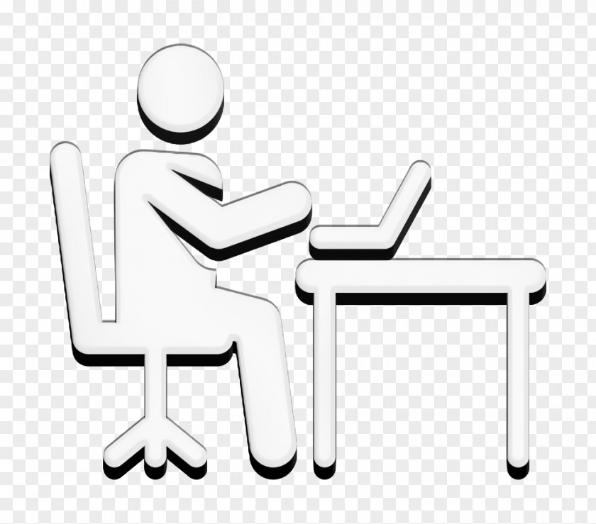 Day In The Office Pictograms Icon Worker Work PNG