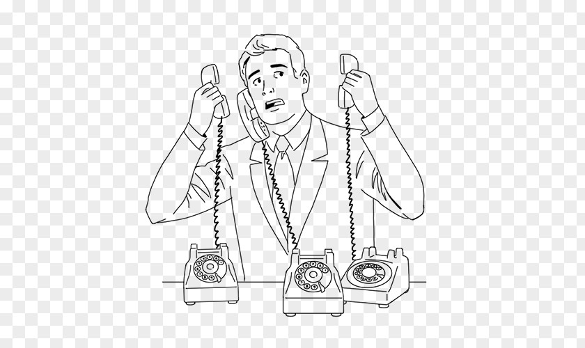 Phone Drawing Temporary Work Job Hunting Thumb Recruitment PNG