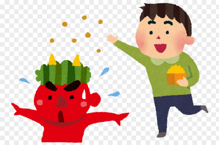 Setsubun Oni Bean February 3 Spring PNG