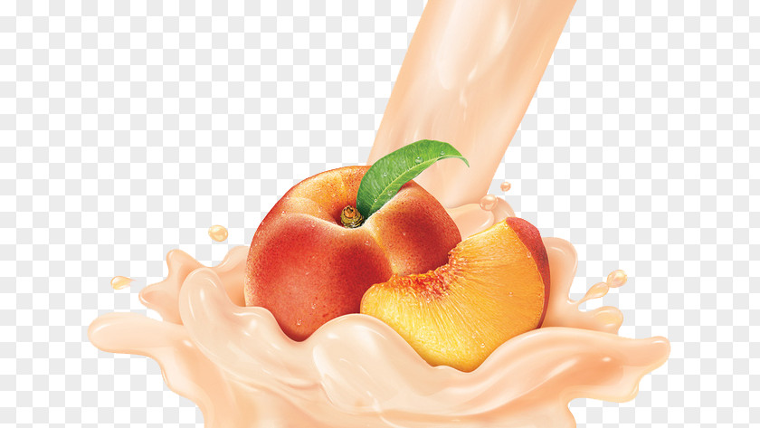 Peach Drink Food Fruit PNG