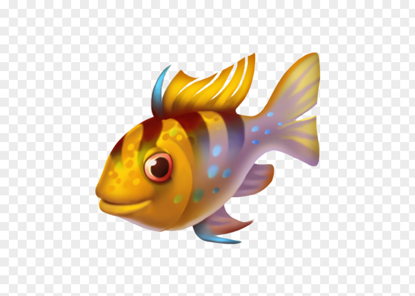 Cartoon Silver Head Goldfish Carassius Auratus Fish PNG