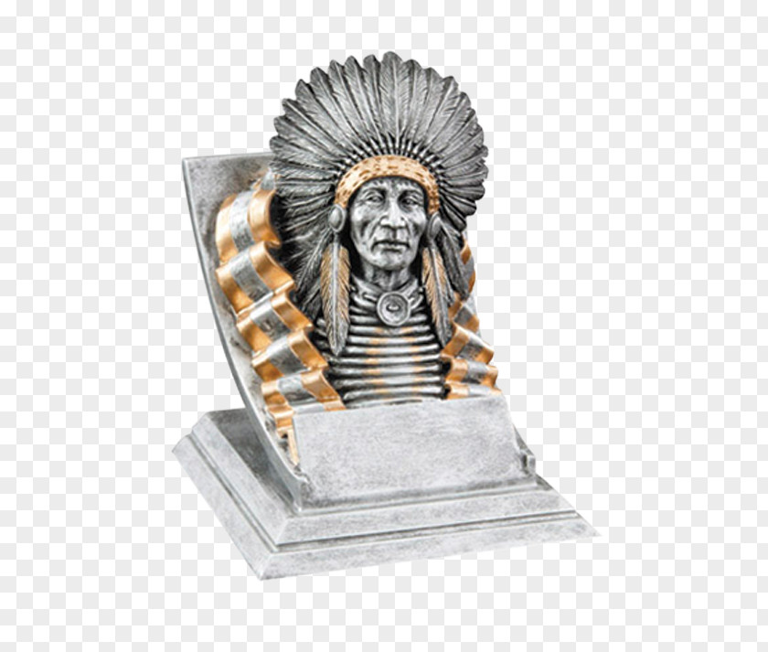 Indian Mascot Sculpture Trophy Statue Figurine Award PNG