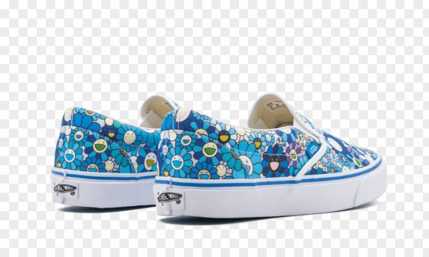 Murakami Flower Sneakers Vans Skate Shoe Slip-on PNG