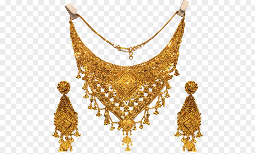 Necklace Earring Jewellery Store Gold PNG