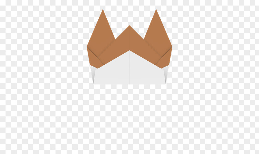 Origami Dog Line Triangle PNG