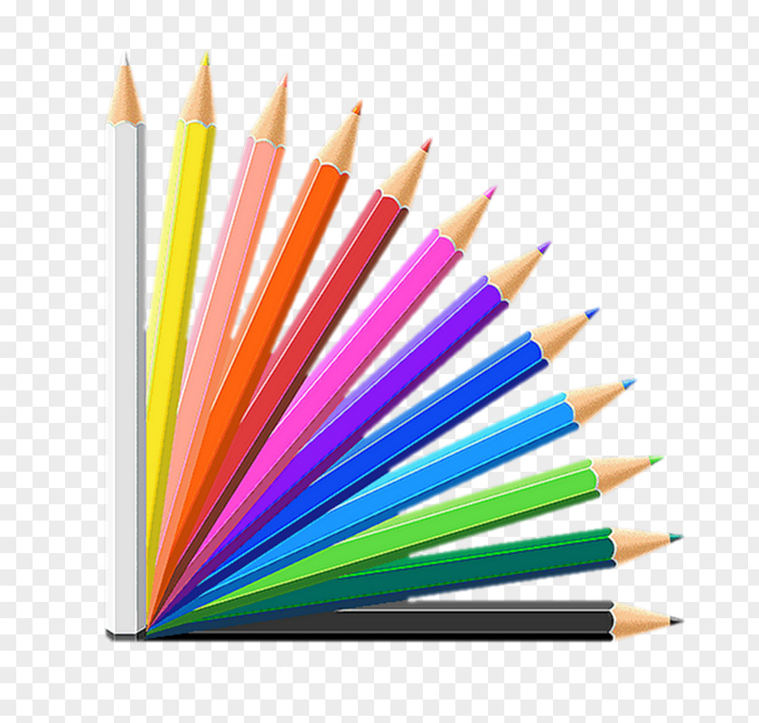 Pencil Colored Clip Art PNG
