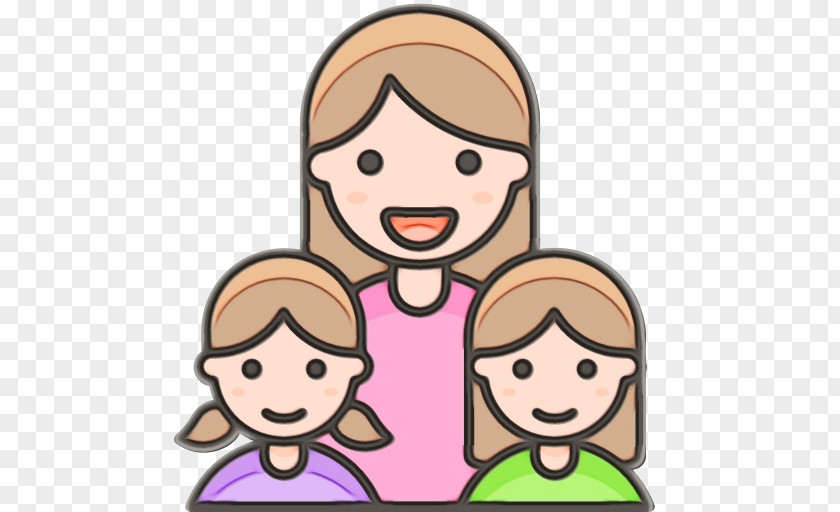 Play Pleased Happy Family Cartoon PNG