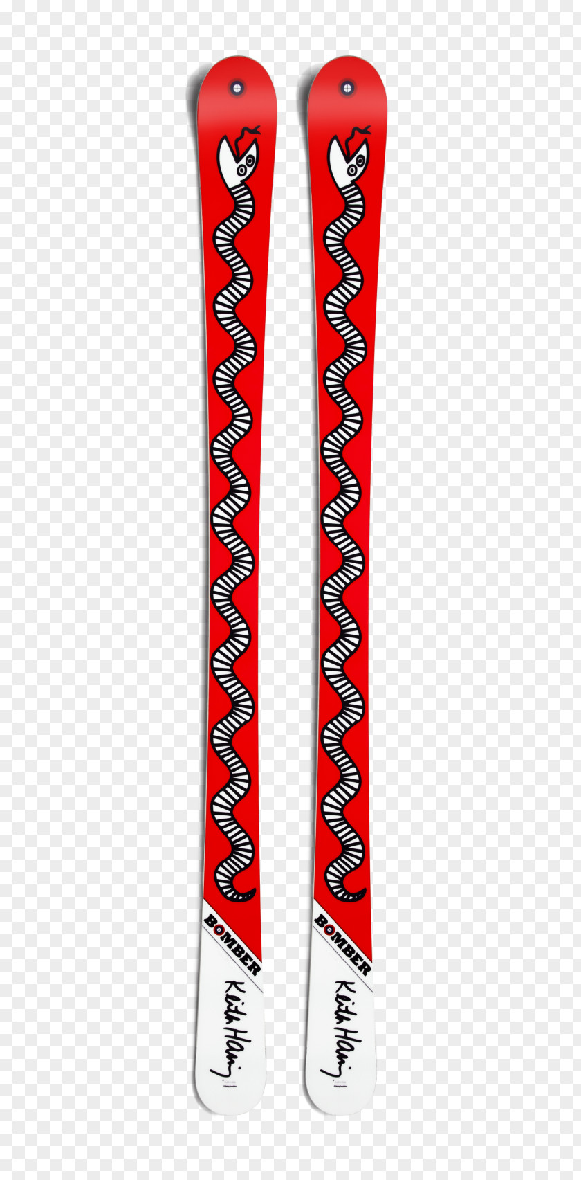 Red Snake Skiing Sporting Goods Ski Poles Snowboard PNG