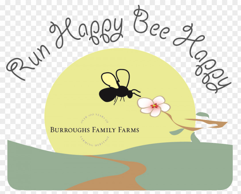 3rd Annual Run Happy Bee 5K And Kids Run/Walk Running Burroughs Family Farms Racing PNG
