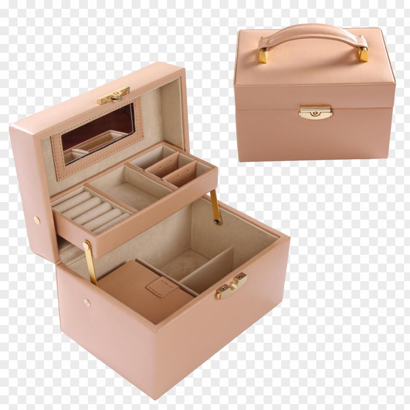 Leather Multilayer Jewelry Box Designer Casket PNG
