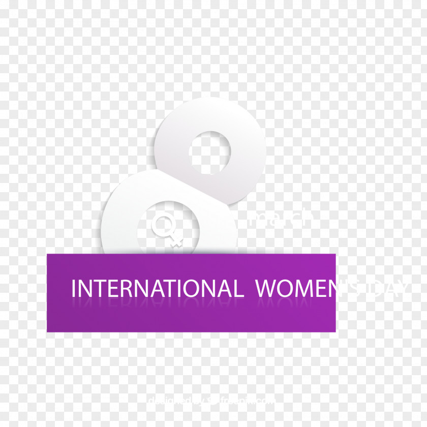 Purple Women's Day Greeting Card Vector Brand Logo Pattern PNG