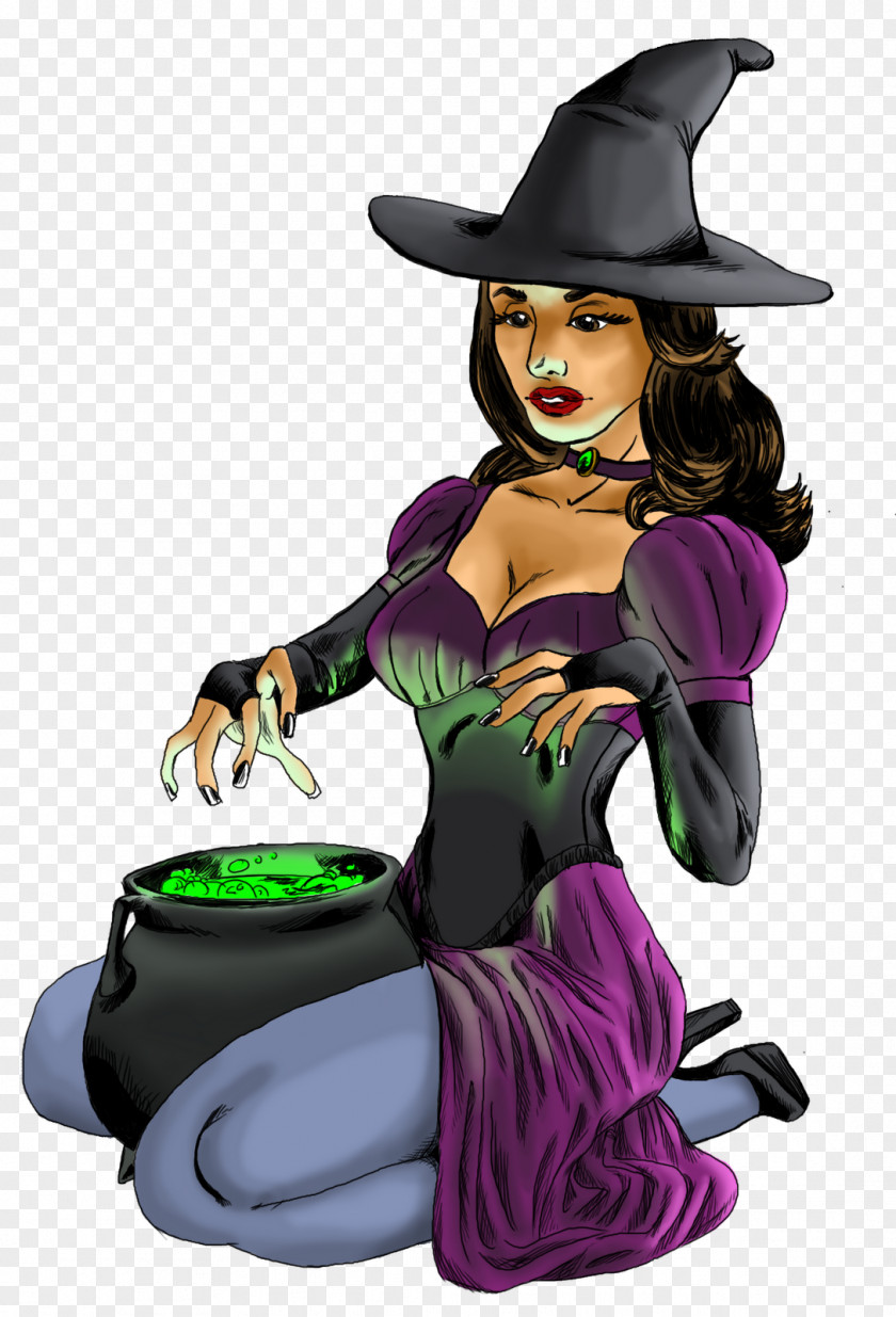 Witch Purple Cartoon Violet PNG