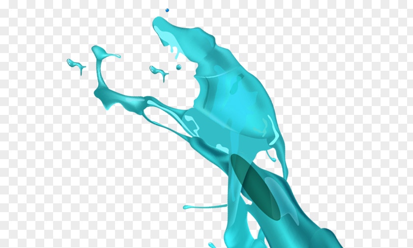 Blue Splash Painting Advertising Graphic Design Turquoise PNG