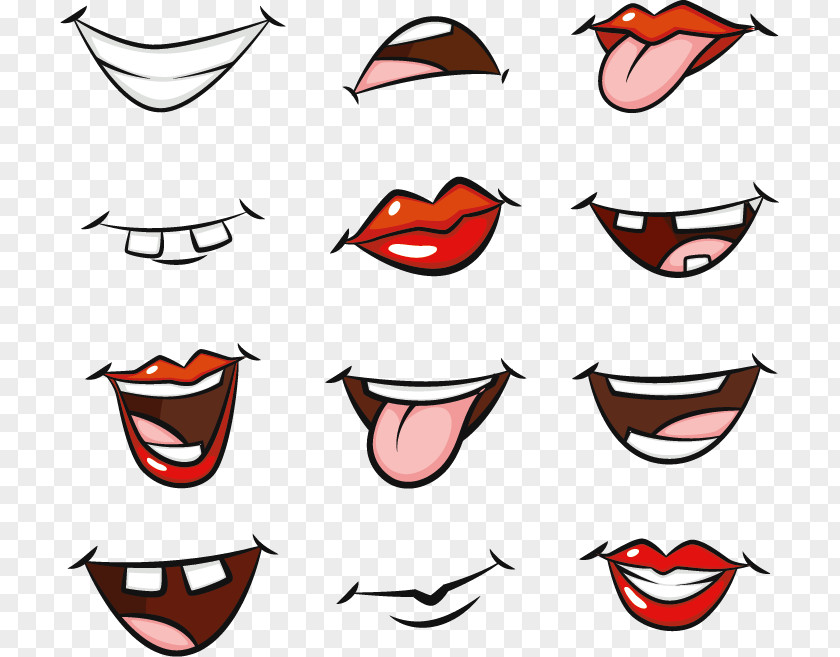 Cartoon Mouth Pictures Drawing PNG