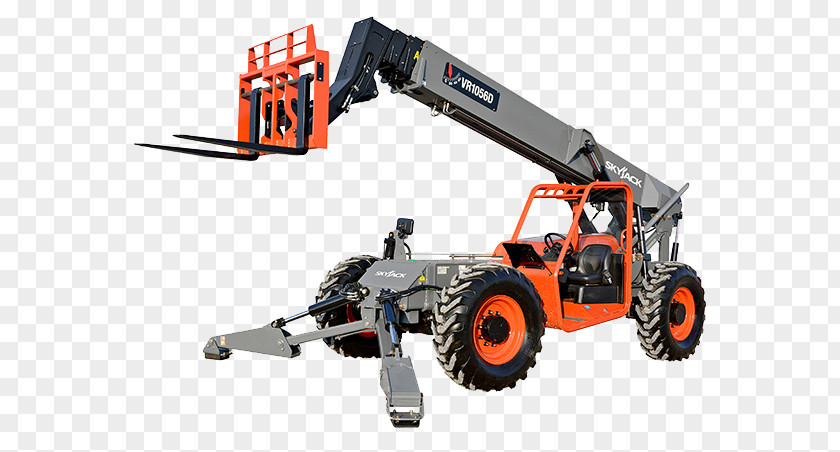 Construction Machinery Telescopic Handler Forklift Crane Heavy PNG