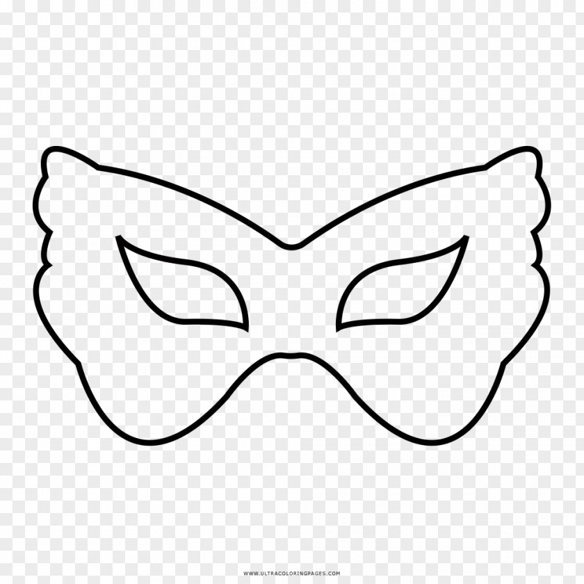 Mask Coloring Book Drawing Disguise Headgear PNG