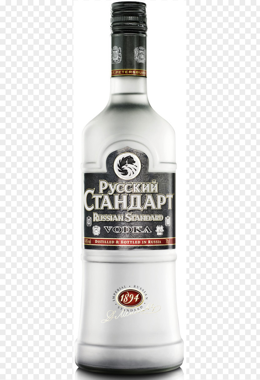 Vodka Russian Standard Liquor Alcoholic Drink Cocktail PNG