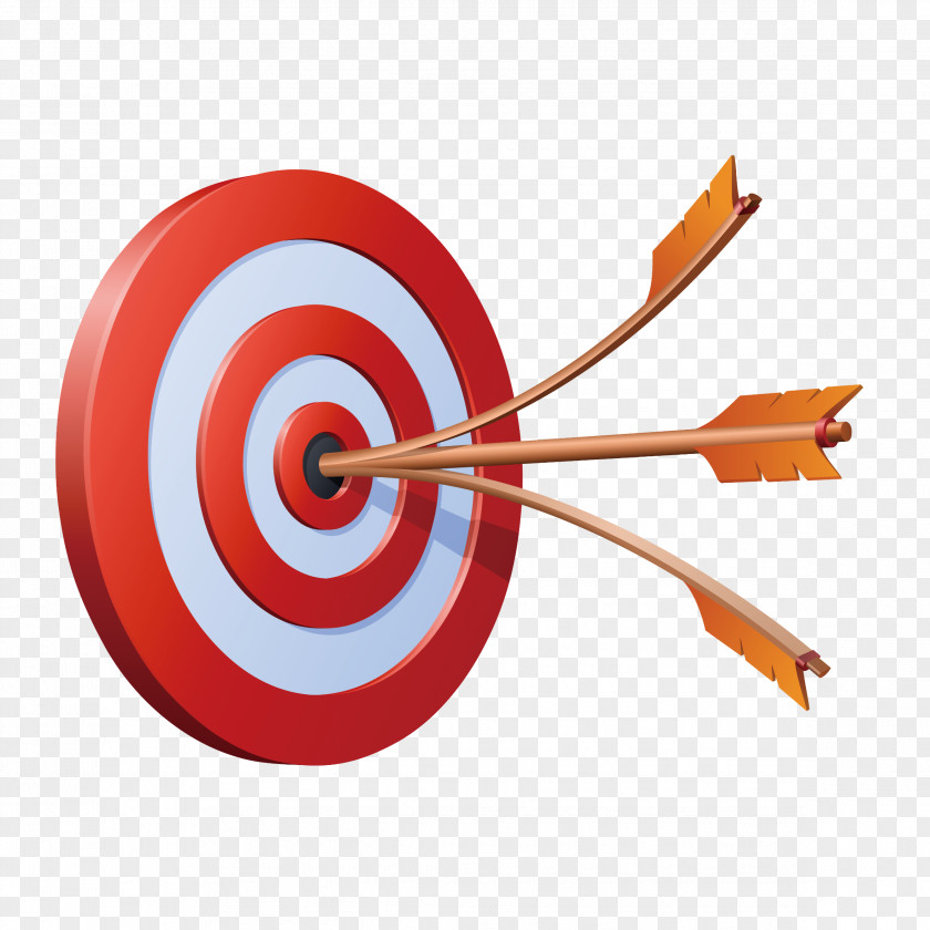 Arrow And Flak Shooting Target Bullseye Clip Art PNG