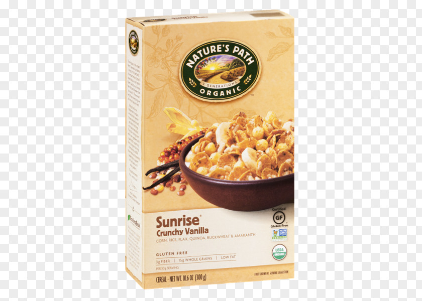 Breakfast Cereal Organic Food Nature's Path Granola PNG