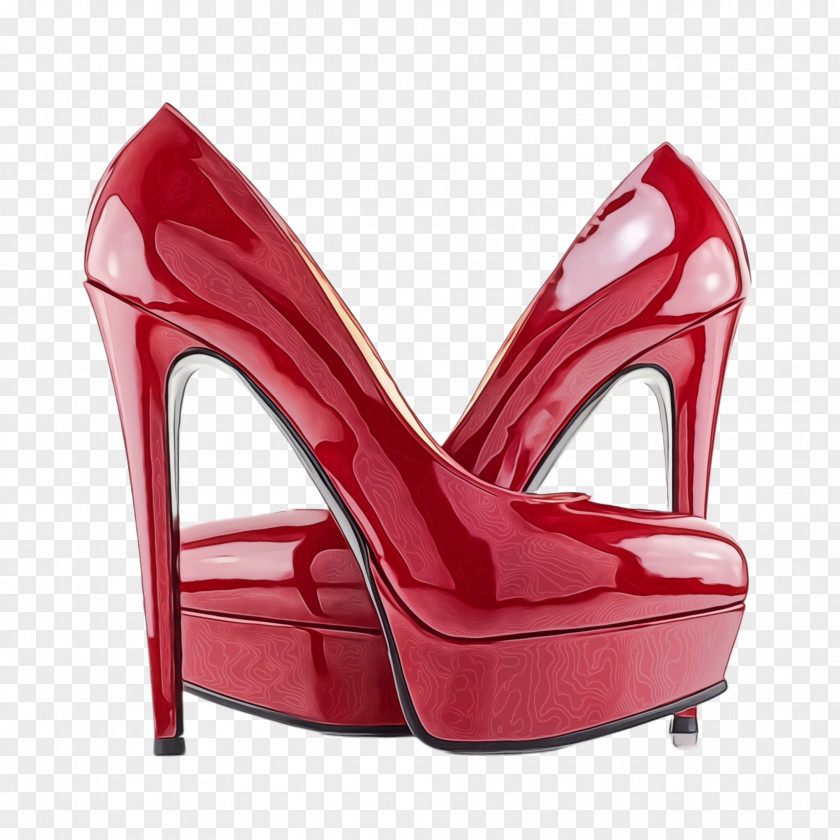 Bridal Shoe Court Footwear High Heels Red Basic Pump PNG