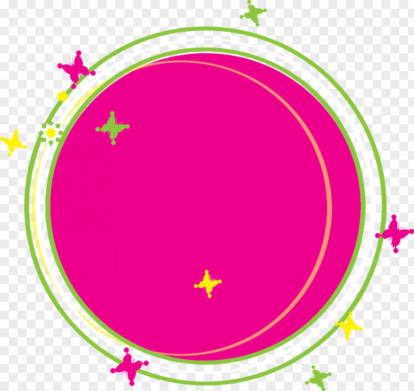 Cartoon Purple Circle PNG