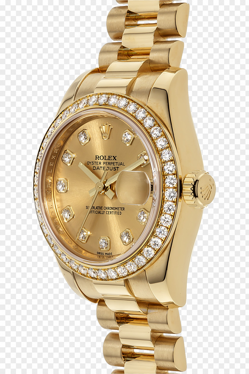 Rolex Datejust Watch Colored Gold Jewellery PNG
