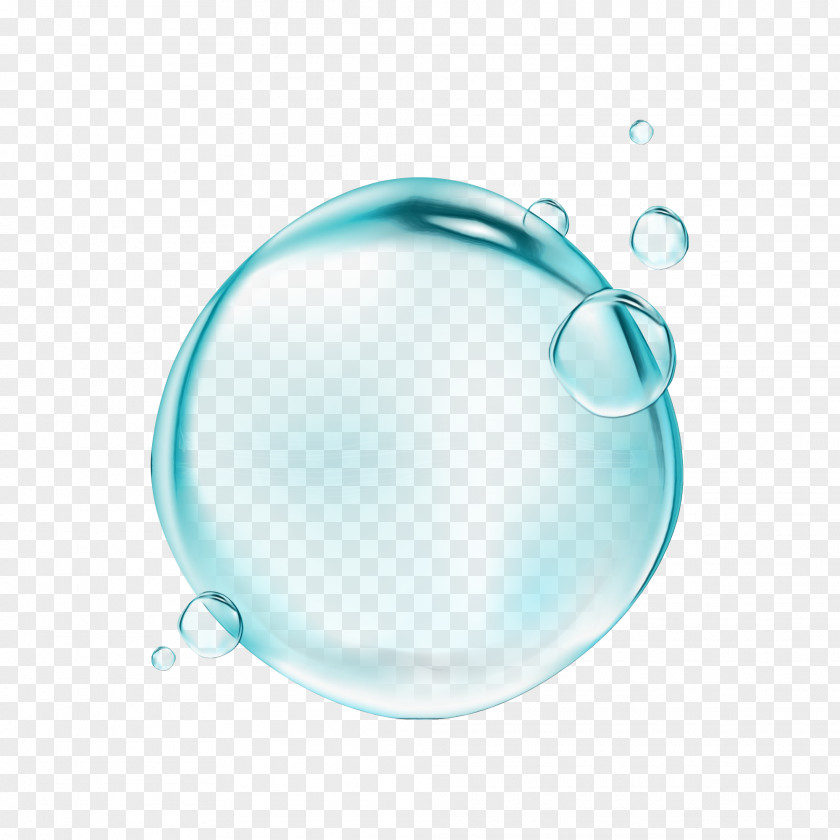Teal Turquoise Water Drops PNG