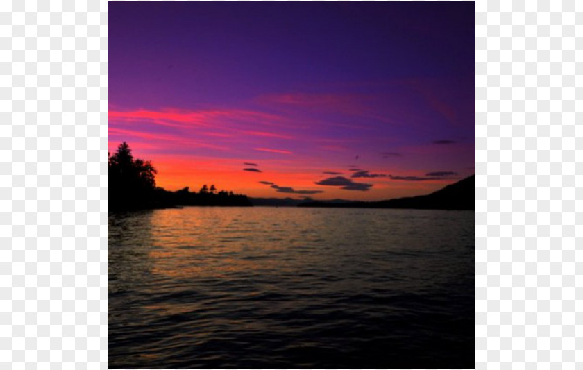 Lakefront Red Sky At Morning Loch Plc PNG