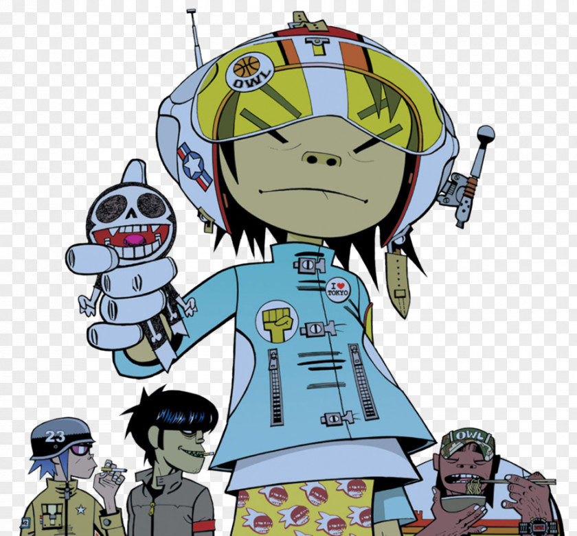 Noodle G Sides Gorillaz Album Tomorrow Comes Today A-side And B-side PNG