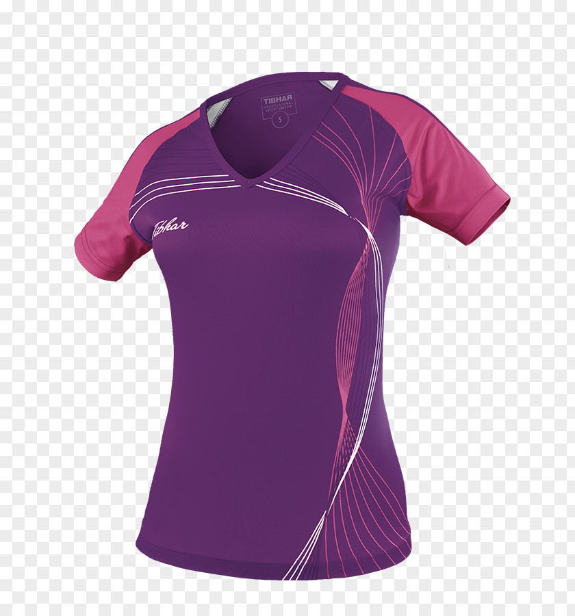 Pink Lady T-shirt Ping Pong Tennis Sport Jersey PNG
