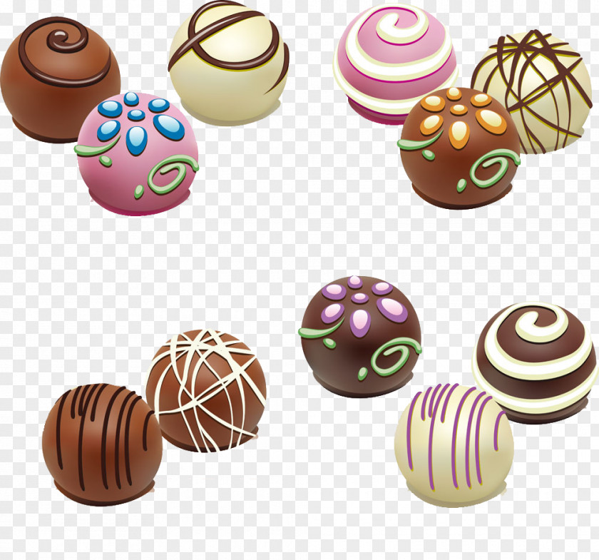 Colored Cartoon Chocolate Balls Truffle Bar White Clip Art PNG