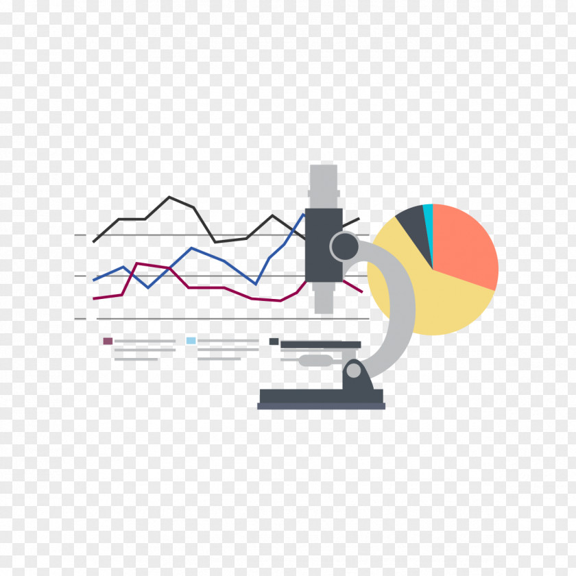 Microscope And Vector Data Map Clip Art PNG