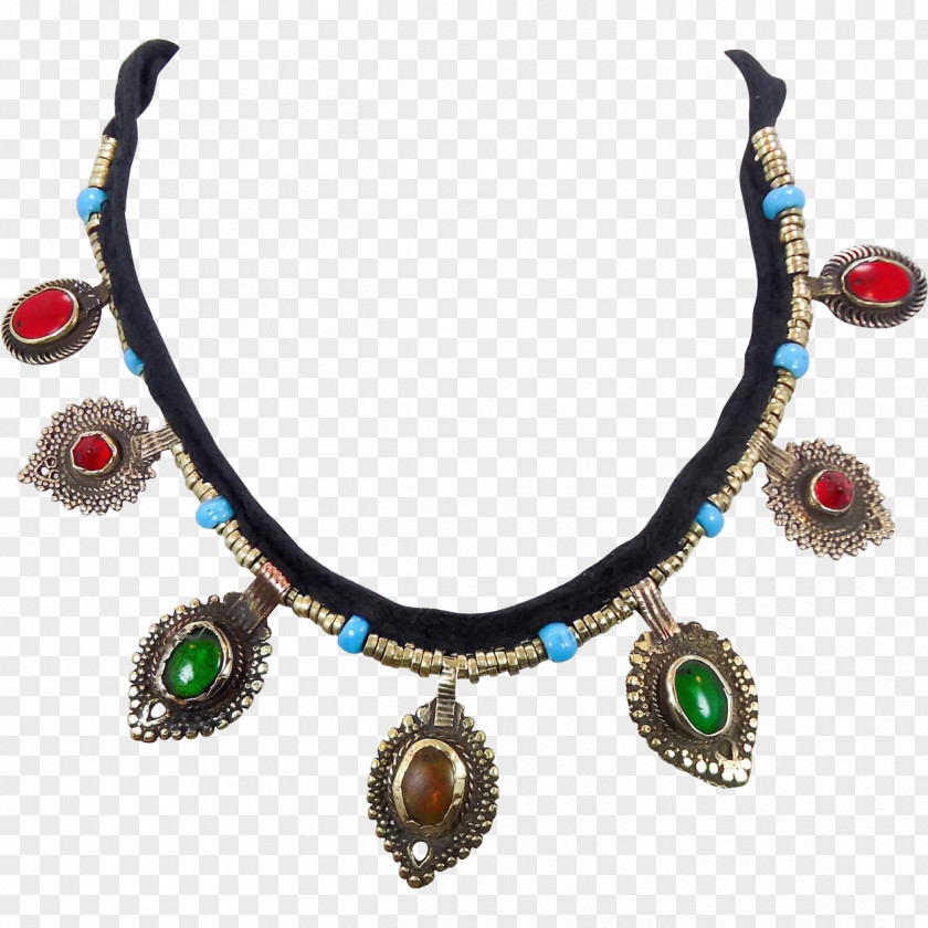 Necklace Jewellery Earring Silver Turquoise PNG