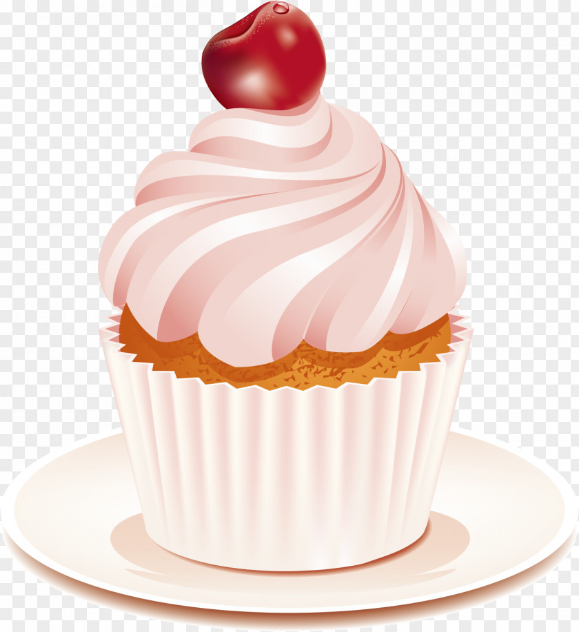 Vector Cherry Cake Cupcake Birthday Bakery Chocolate Wedding PNG