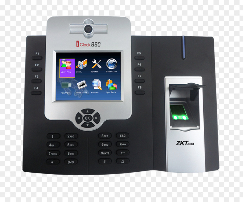 Access Control Zkteco Time And Attendance Fingerprint Biometrics PNG