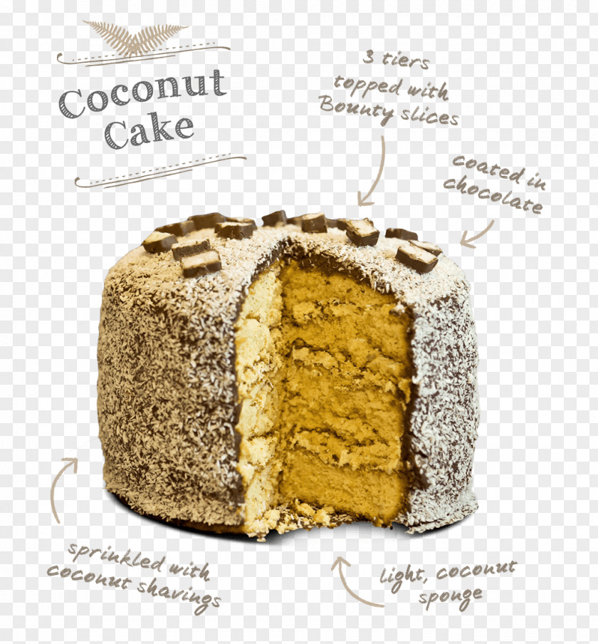 Coconut Cake Torte-M PNG