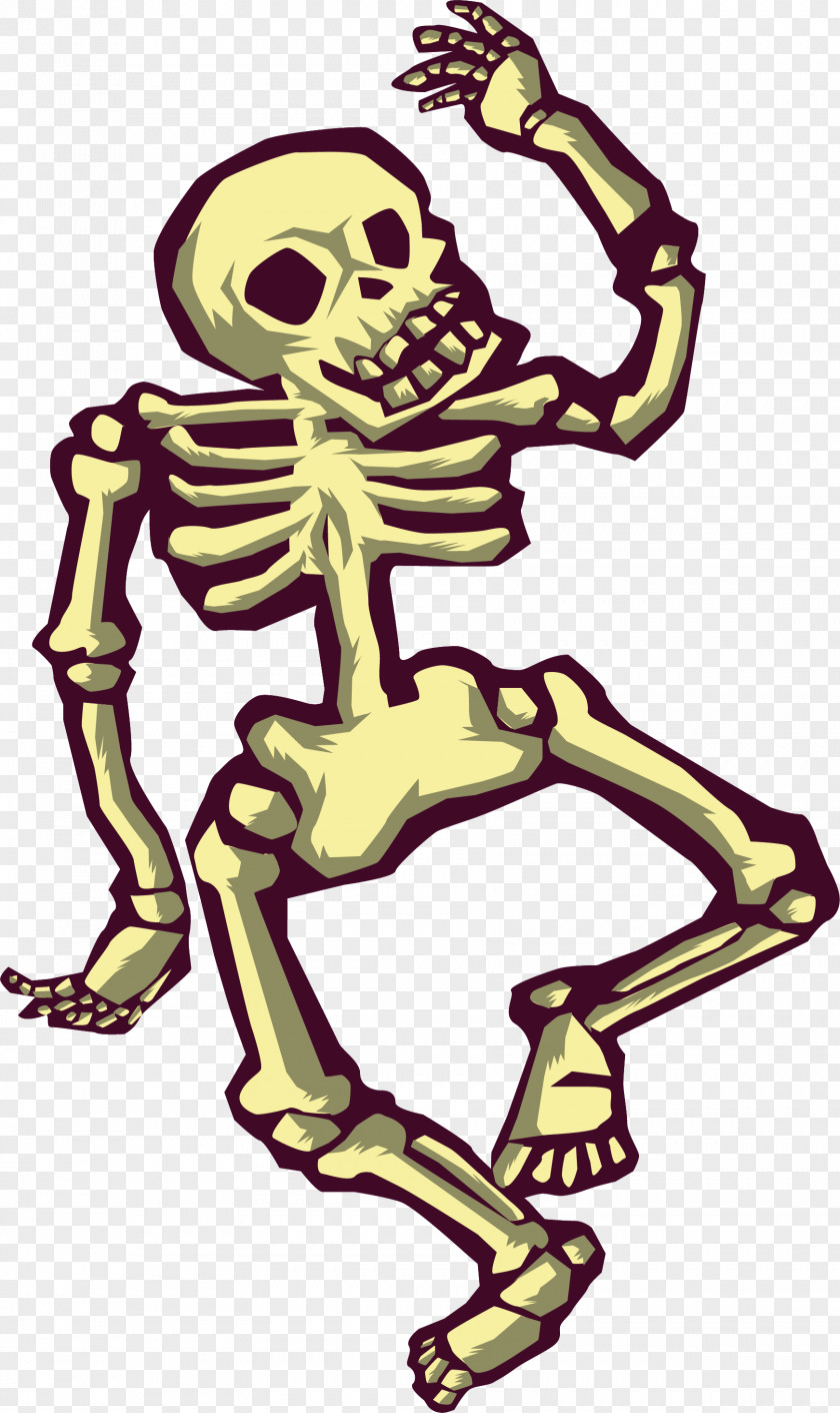 Dancing Skeleton Dance Illustration PNG