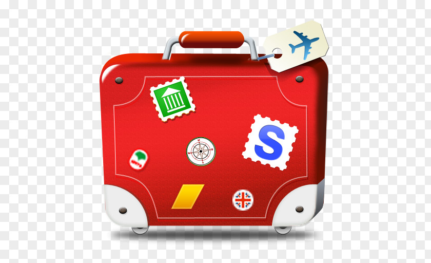 Travel Caucasus Suitcase Airline Ticket PNG