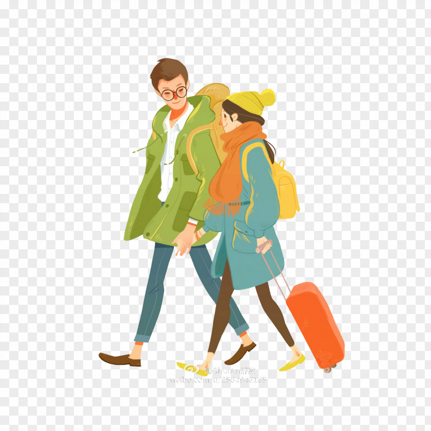 Travel Couple Tourism Significant Other Illustration PNG