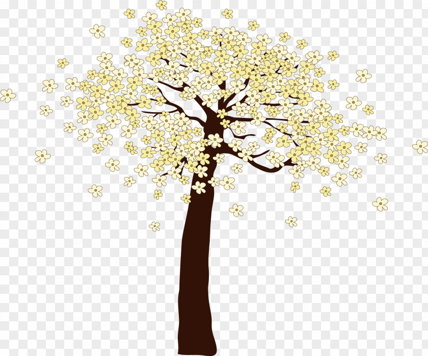 Decorative Tree Nordic Jewelry Deciduous Decal PNG
