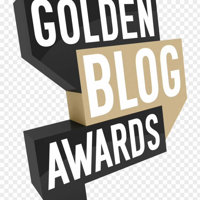 Design Logo Brand Golden Blog Awards PNG