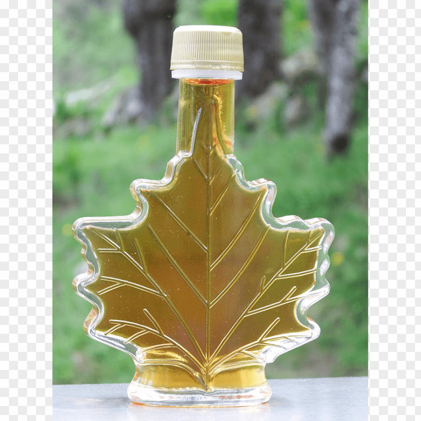 Glass Bottle Maple Syrup Liqueur PNG