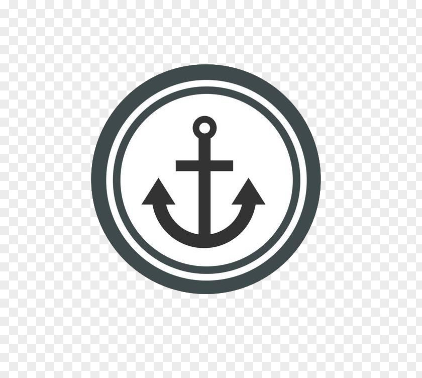 Gray Anchor Icon Symbol PNG