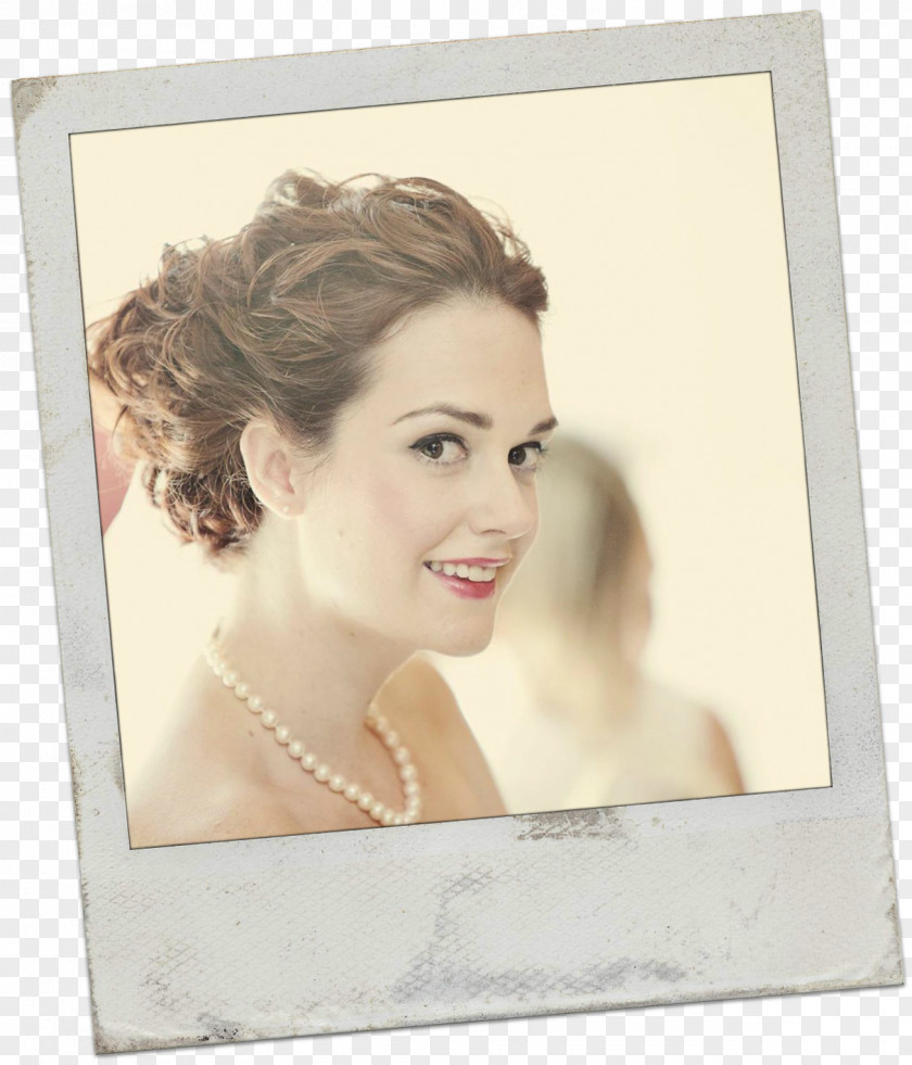 Hair Long Brown Picture Frames Retro Style PNG