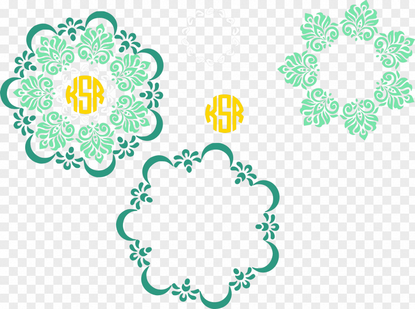 Line Floral Design Point Pattern PNG