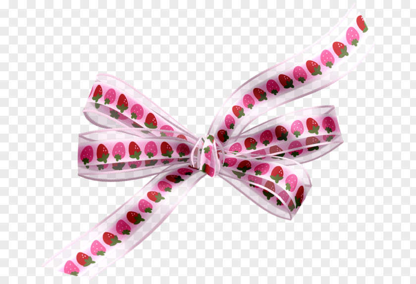 Ribbon Bow Tie Pink M PNG