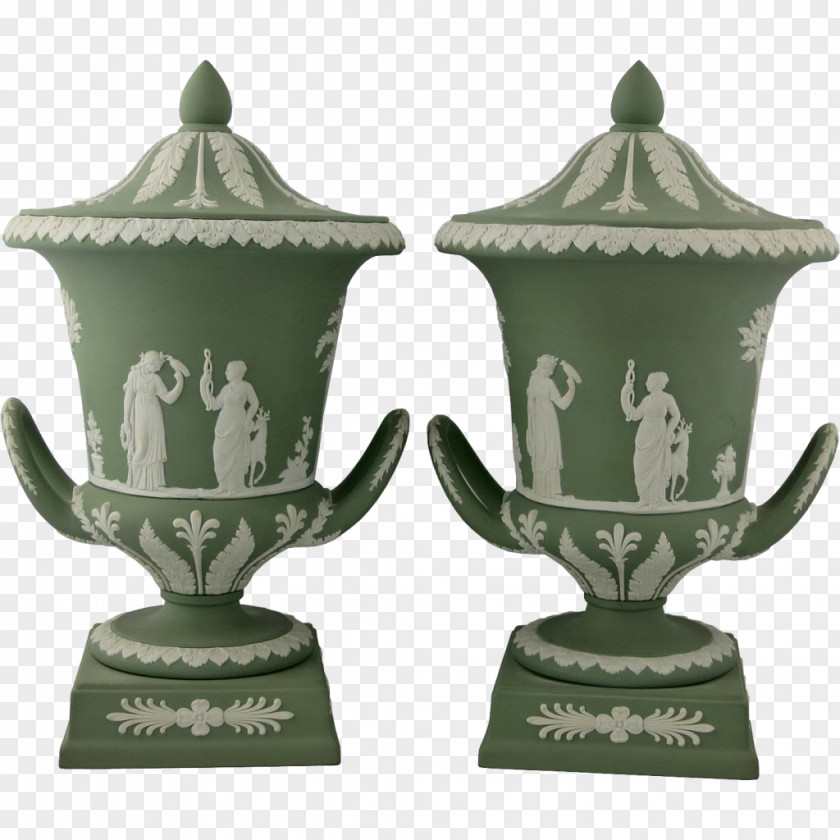 Antique Miami Beach Urn Ceramic Pottery PNG